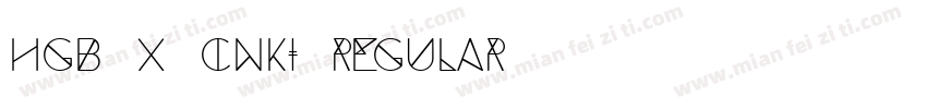 HGB1X_CNKI regular字体转换